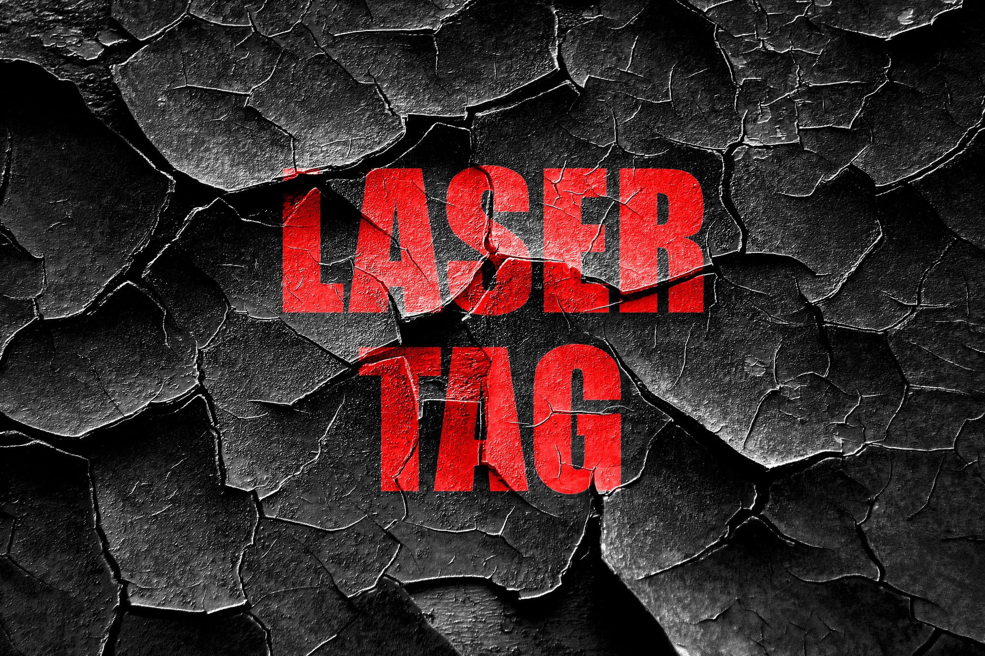 Lasertag Arena Schriftzug